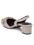 GNIST Embellished Pointed Nude Block Heel